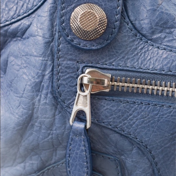 ❌SOLD❌Balenciaga Agneau City Bag Blue - Picture 7 of 14